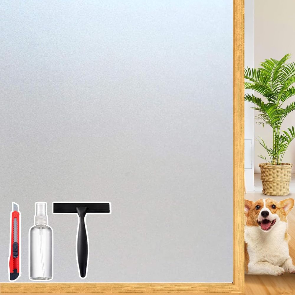 Home Bathroom Window Tint - فيلم زجاجي للخصوصية على النوافذ، زخرفي،
