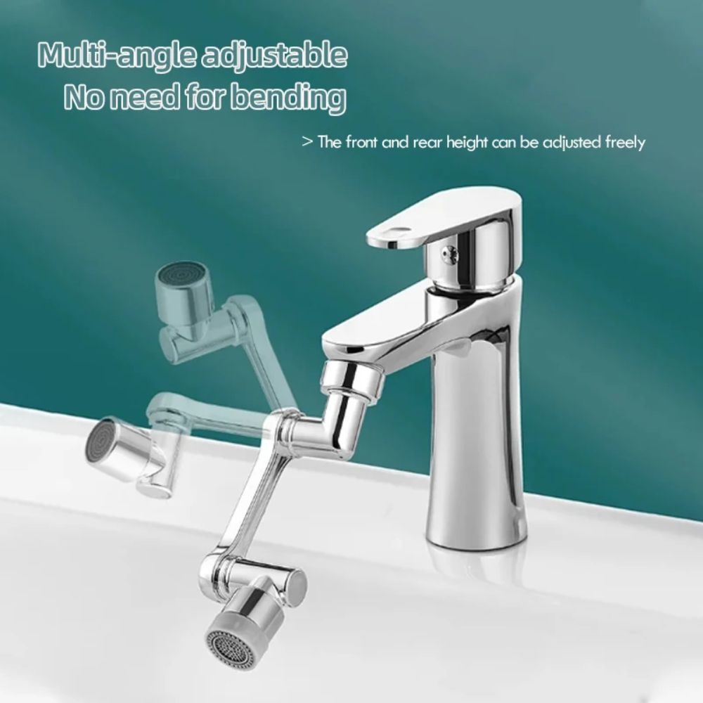 Home Outlet Bathroom - موسع صنبور دوار عالمي بوضعين، فوهة