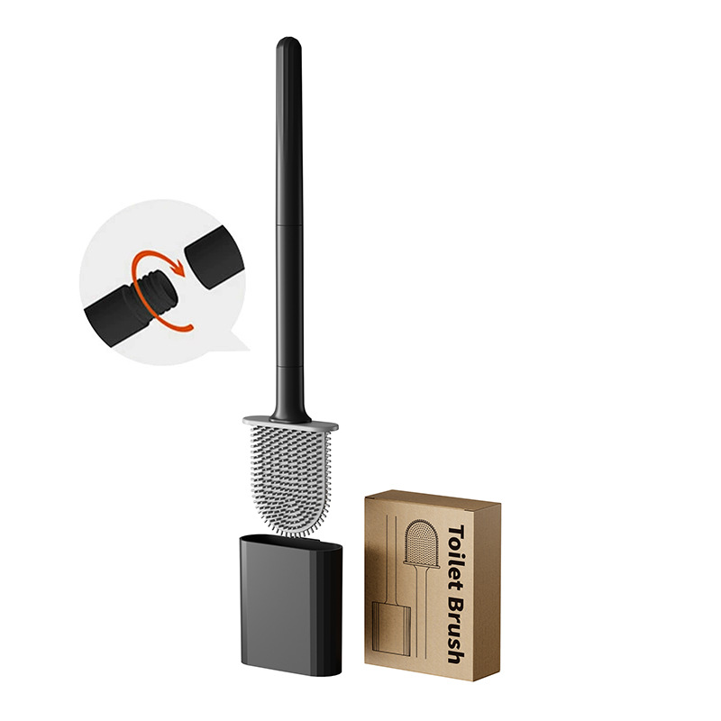 Toilet Brush Holder - فرشاة مرحاض صغيرة من السيليكون مع