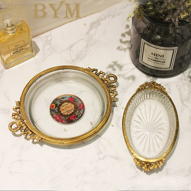 Glass Soap Dish - الأوروبي الزجاج صينية تخزين الإغاثة الرجعية
