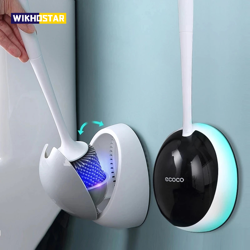 Home Bathroom Cleaning Kit - Wiالمخستار TPR سيليكون فرشاة المرحاض WC
