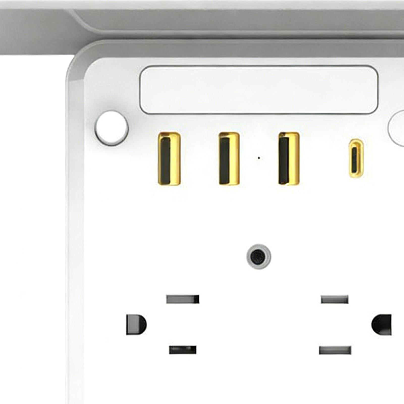 Home Outlet Bathroom - محطة شحن ذكية متعددة المنافذ للمنزل