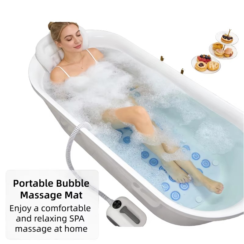 Bathtub Pillow Inflatable - حوض استحمام محمول مع وسادة تدليك