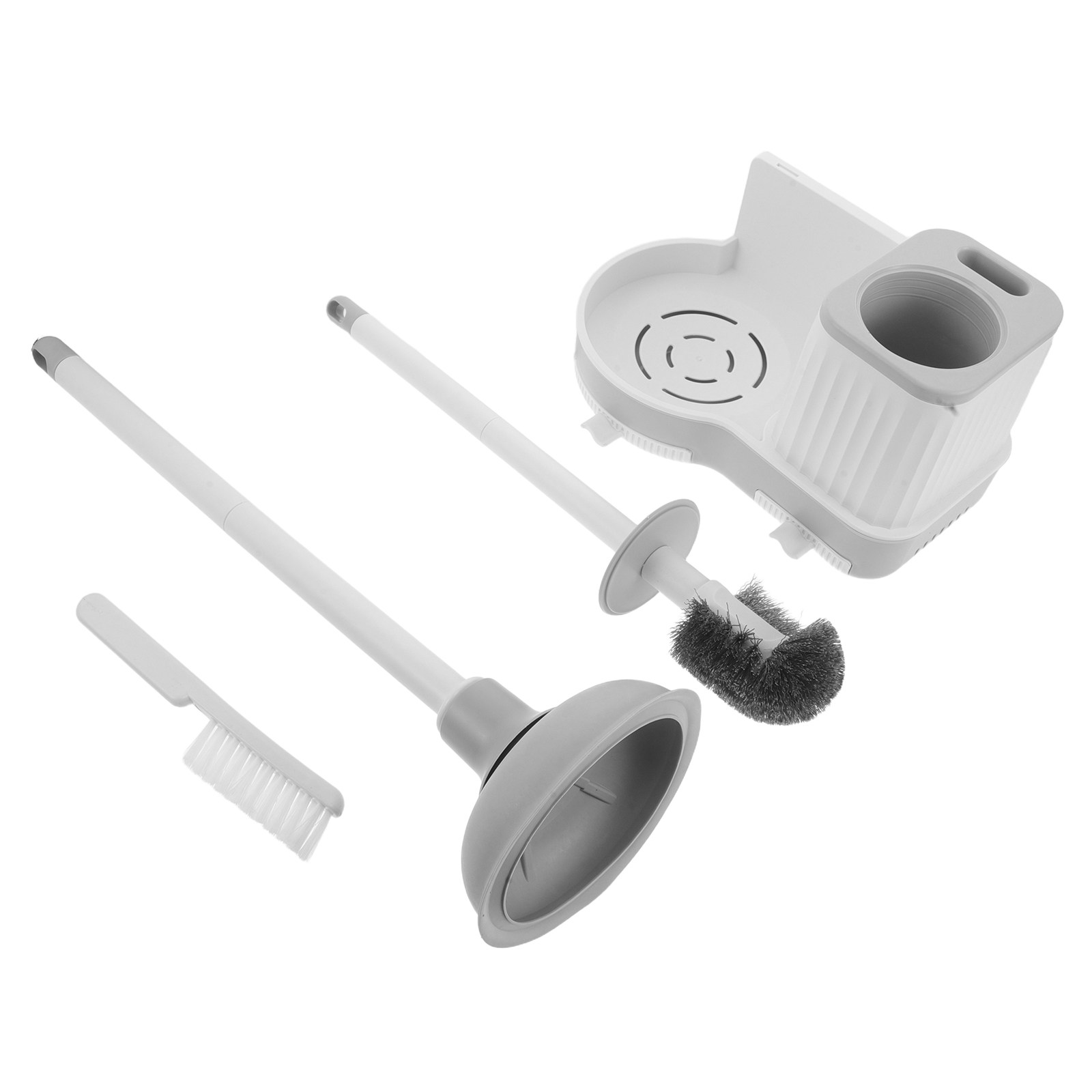 Home Bathroom Cleaning Kit - مجموعة فرشاة مرحاض ومضخة تنظيف مثبتة