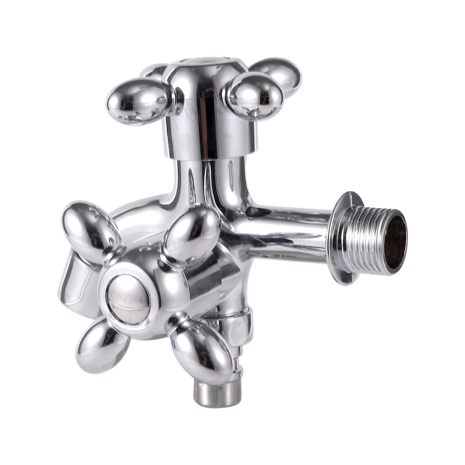 Home Outlet Bathroom - صنبور مياه بمخرج مزدوج بقياس 1/2