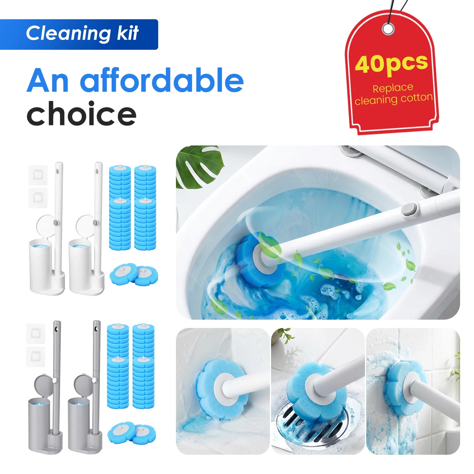 مجموعة من فرشتين لتنظيف المرحا - مراجعة Toilet Brush Holder وسعره