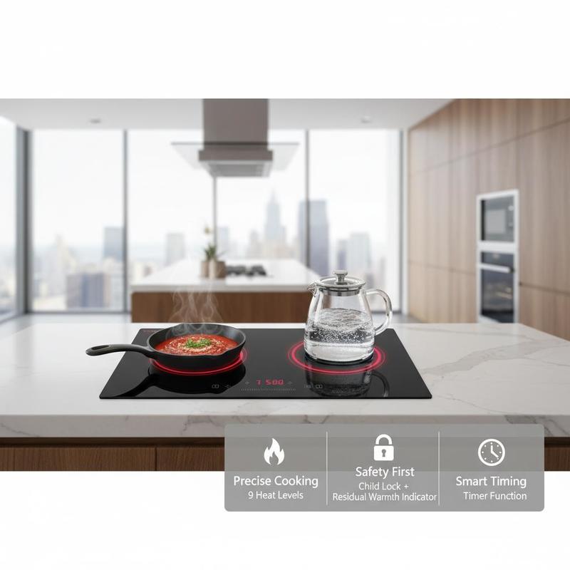 موقد سيراميك مشعّن 24 بوصة للش - مراجعة Home Kitchen & Bathroom وسعره