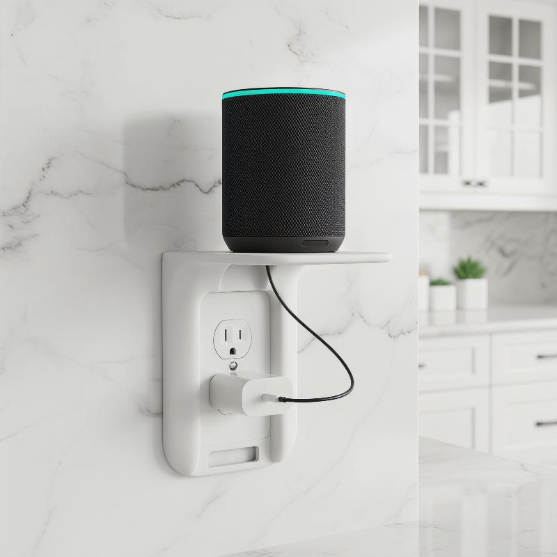 رف حائط بدون حفر للتنظيم، سهل  - مراجعة Home Outlet Bathroom وسعره