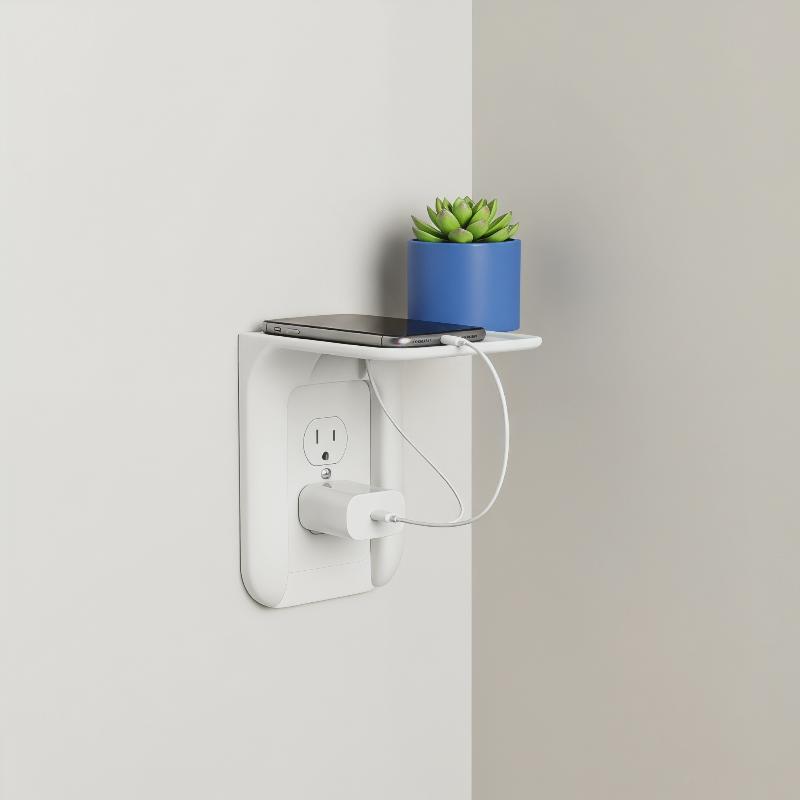 رف حائط بدون حفر للتنظيم، سهل  - مراجعة Home Outlet Bathroom وسعره