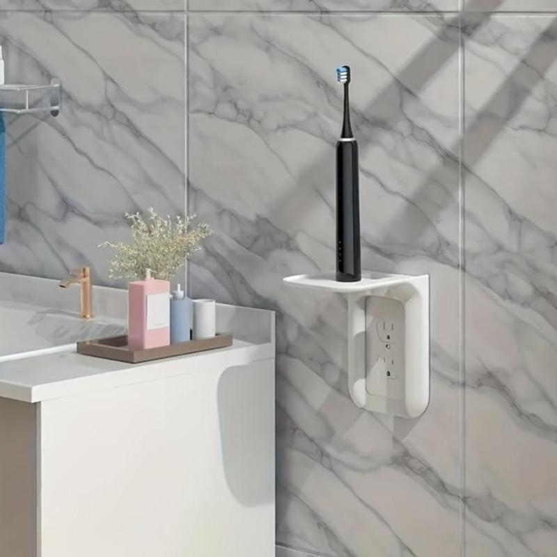 رف حائط بدون حفر للتنظيم، سهل  - مراجعة Home Outlet Bathroom وسعره