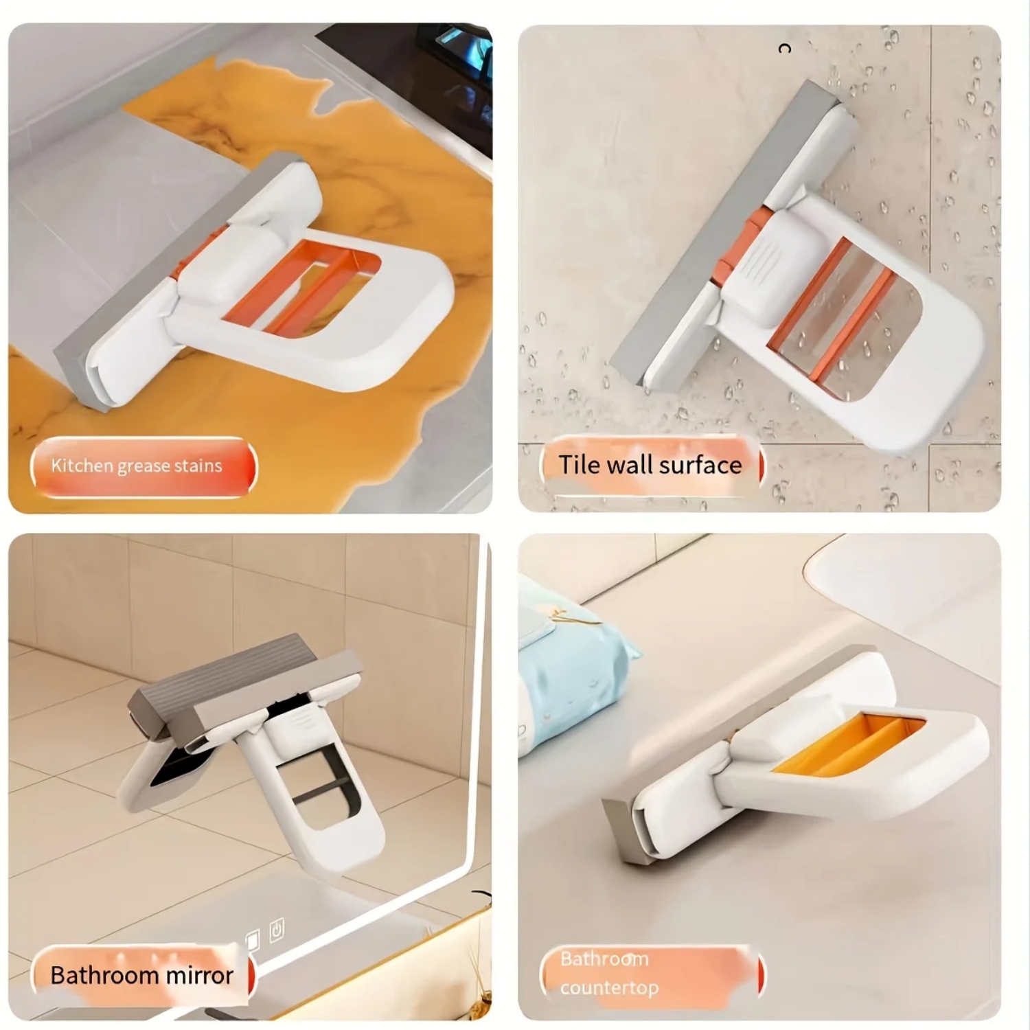 مجموعات الممسحة والإسفنجة ذاتي - مراجعة Home Bathroom Cleaning Kit وسعره