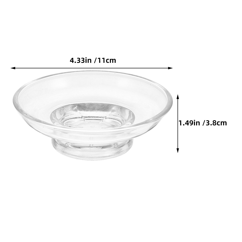 صحن صابون زجاجي شفاف بحواف مست - مراجعة Glass Soap Dish وسعره