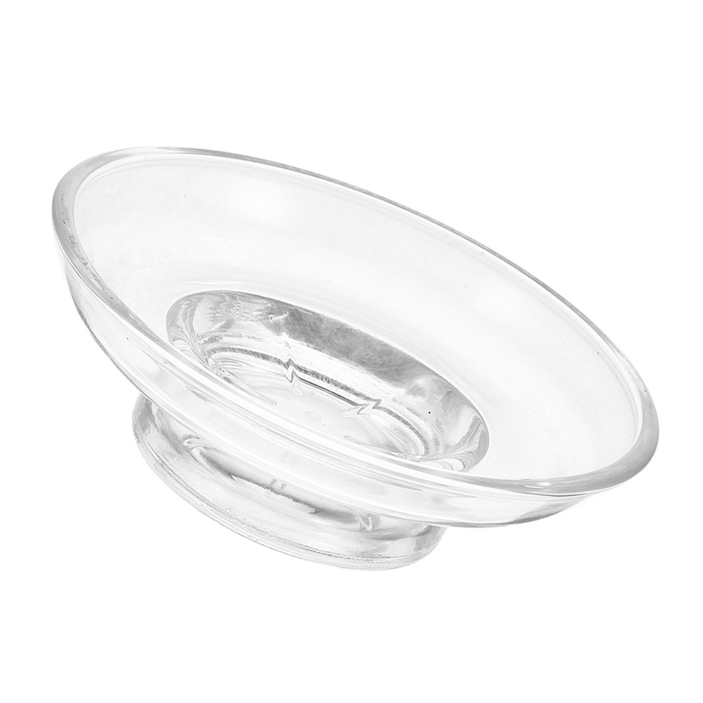 صحن صابون زجاجي شفاف بحواف مست - مراجعة Glass Soap Dish وسعره