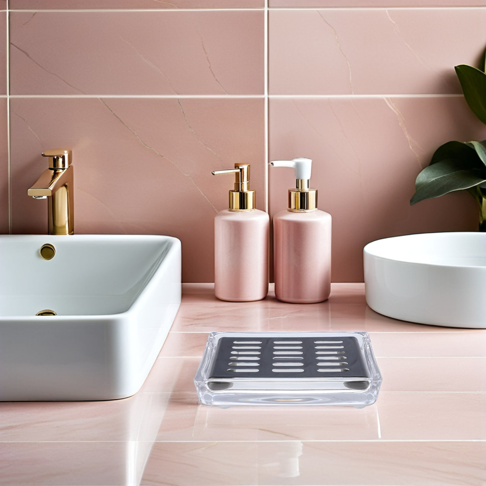 صحن صابون زجاجي مستطيل الشكل م - مراجعة Glass Soap Dish وسعره