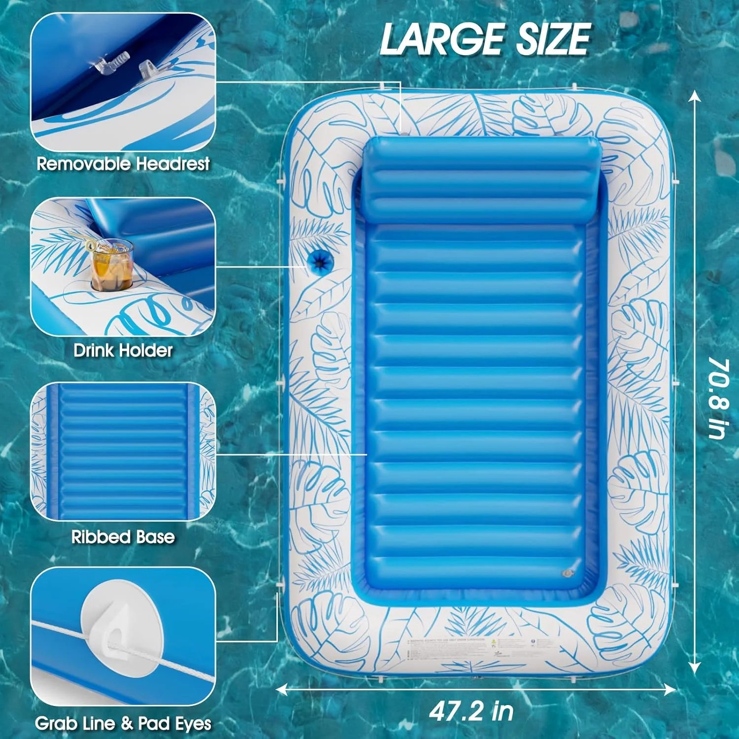 عوامة حمام سباحة قابلة للنفخ ب - مراجعة Bathtub Pillow Inflatable وسعره