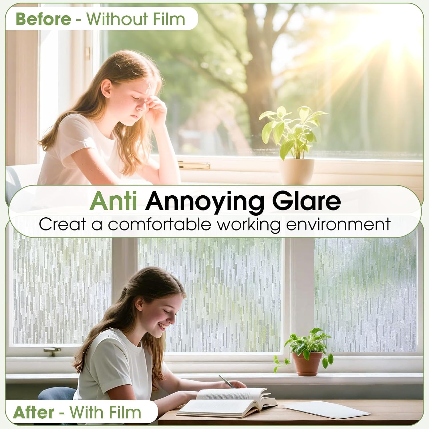 فيلم نافذة خصوصية بتأثير الفسي - مراجعة Home Bathroom Window Tint وسعره