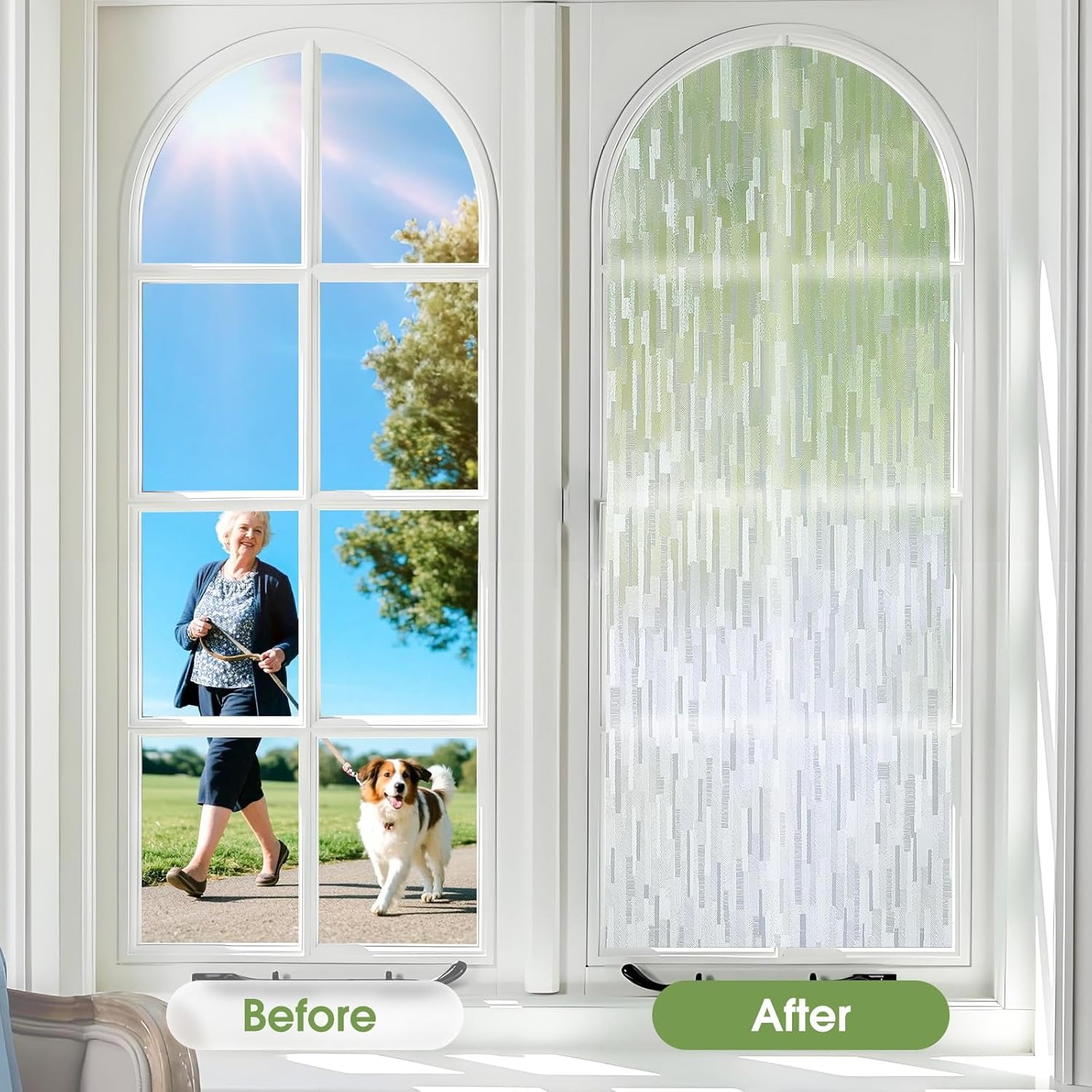 فيلم نافذة خصوصية بتأثير الفسي - مراجعة Home Bathroom Window Tint وسعره