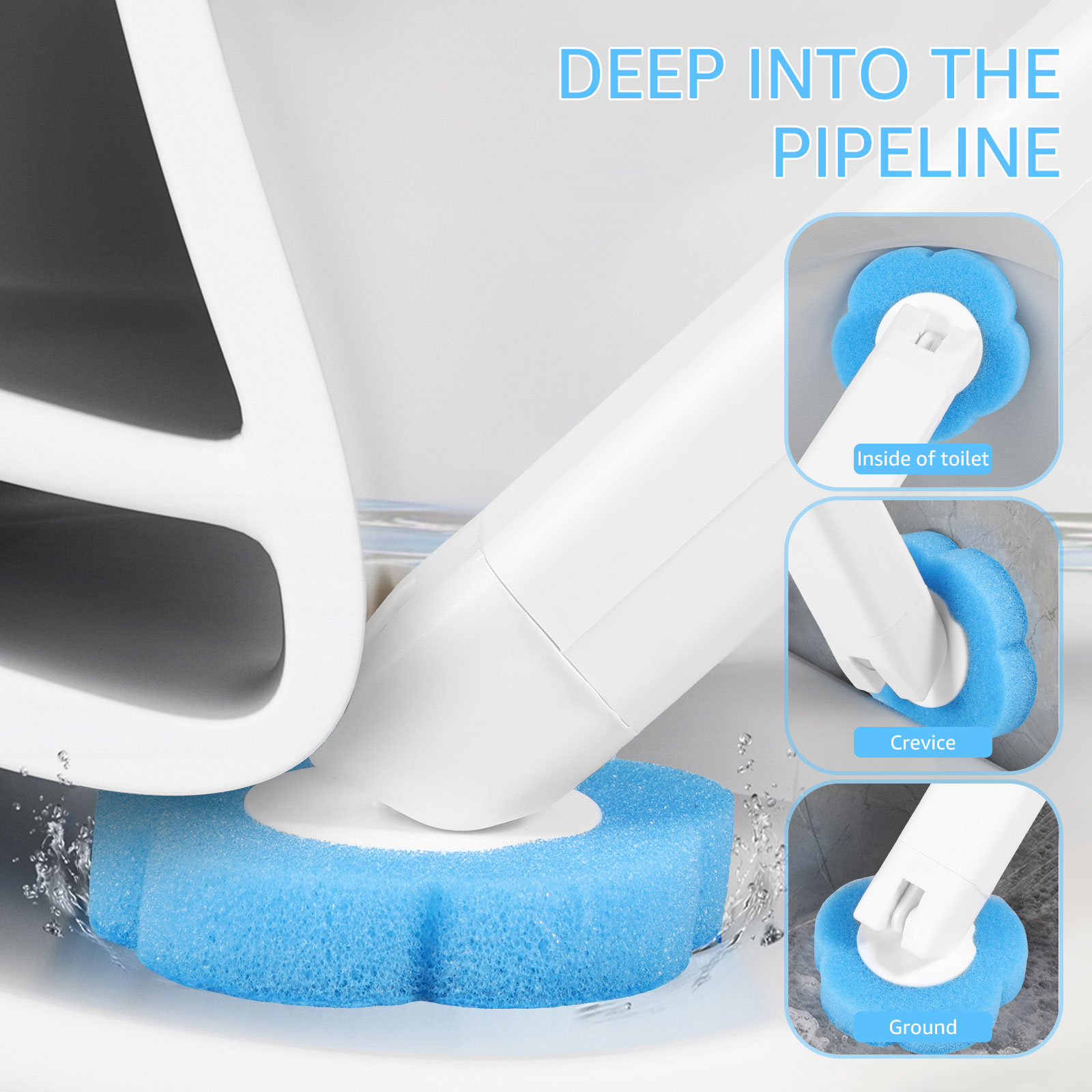 طقم فرشاة مرحاض مع حامل ورؤوس  - مراجعة Toilet Brush Holder وسعره