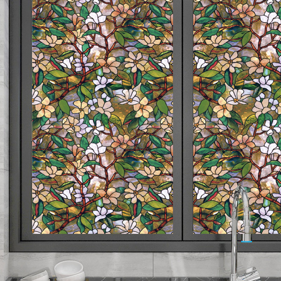 فيلم زجاجي زخرفي ملون شفاف وغي - مراجعة Home Bathroom Glass وسعره