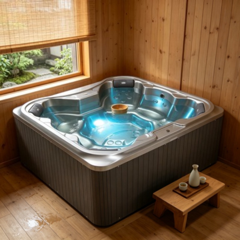 حوض استحمام ساخن لـ 7 أشخاص مع - مراجعة Home Bathroom Jacuzzi وسعره