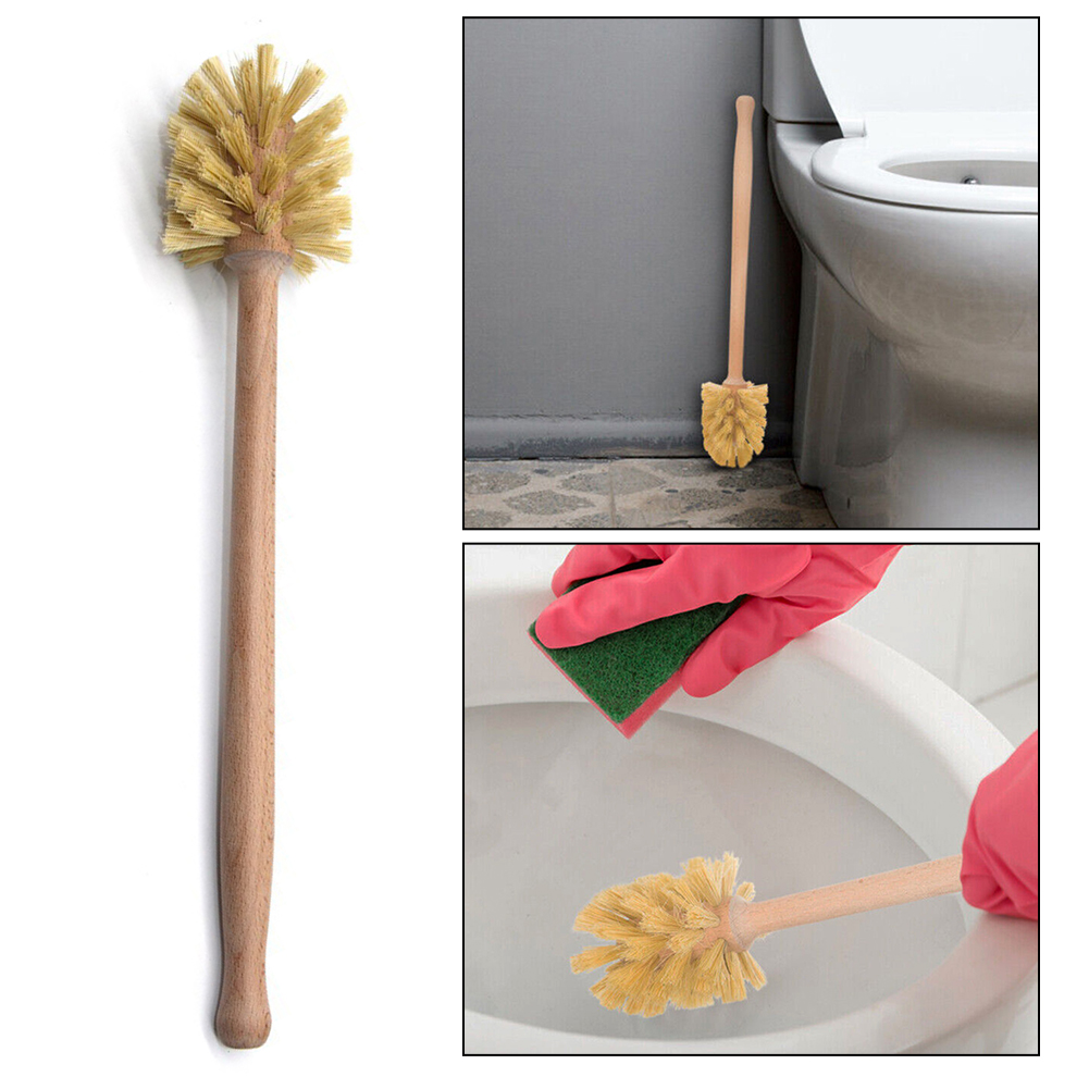 فرشاة مرحاض خشبية بمقبض طويل و - مراجعة Toilet Brush Holder وسعره