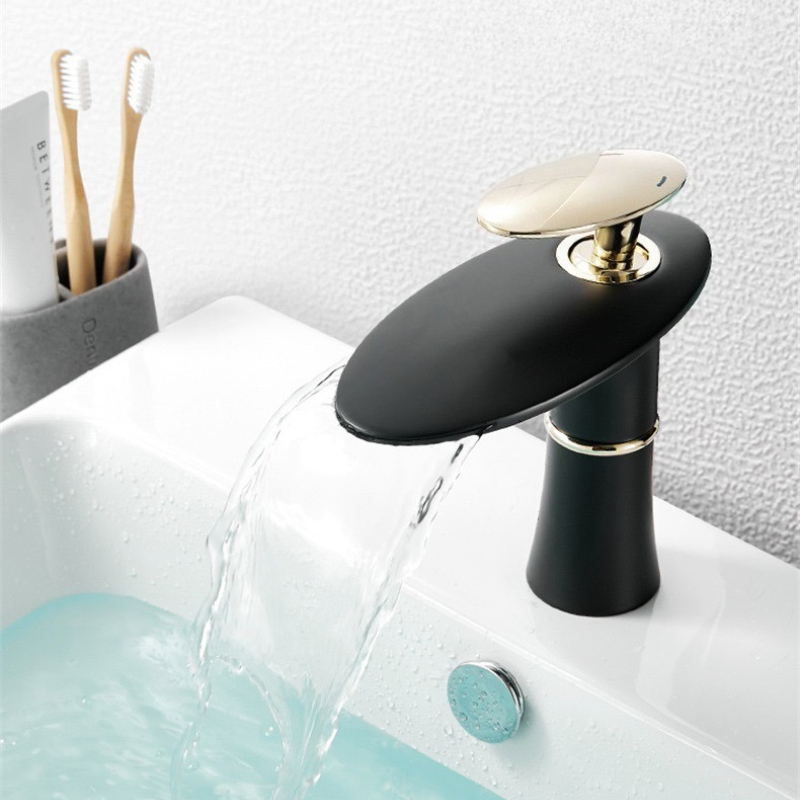 أبيض/أسود الذهب شلال حوض صنبور - مراجعة Home Hardware Bathroom Sinks وسعره