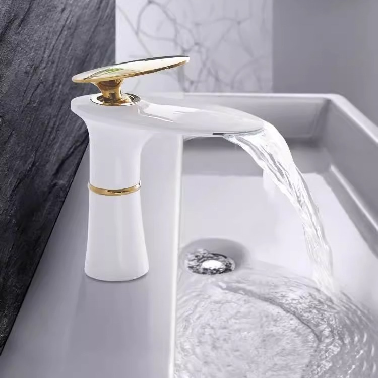 شلال حوض صنبور الذهب الأبيض ال - مراجعة Home Hardware Bathroom Sinks وسعره