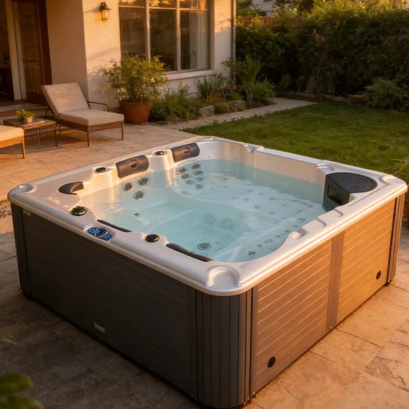 حوض استحمام ساخن خارجي للفيلا  - مراجعة Home Bathroom Jacuzzi وسعره