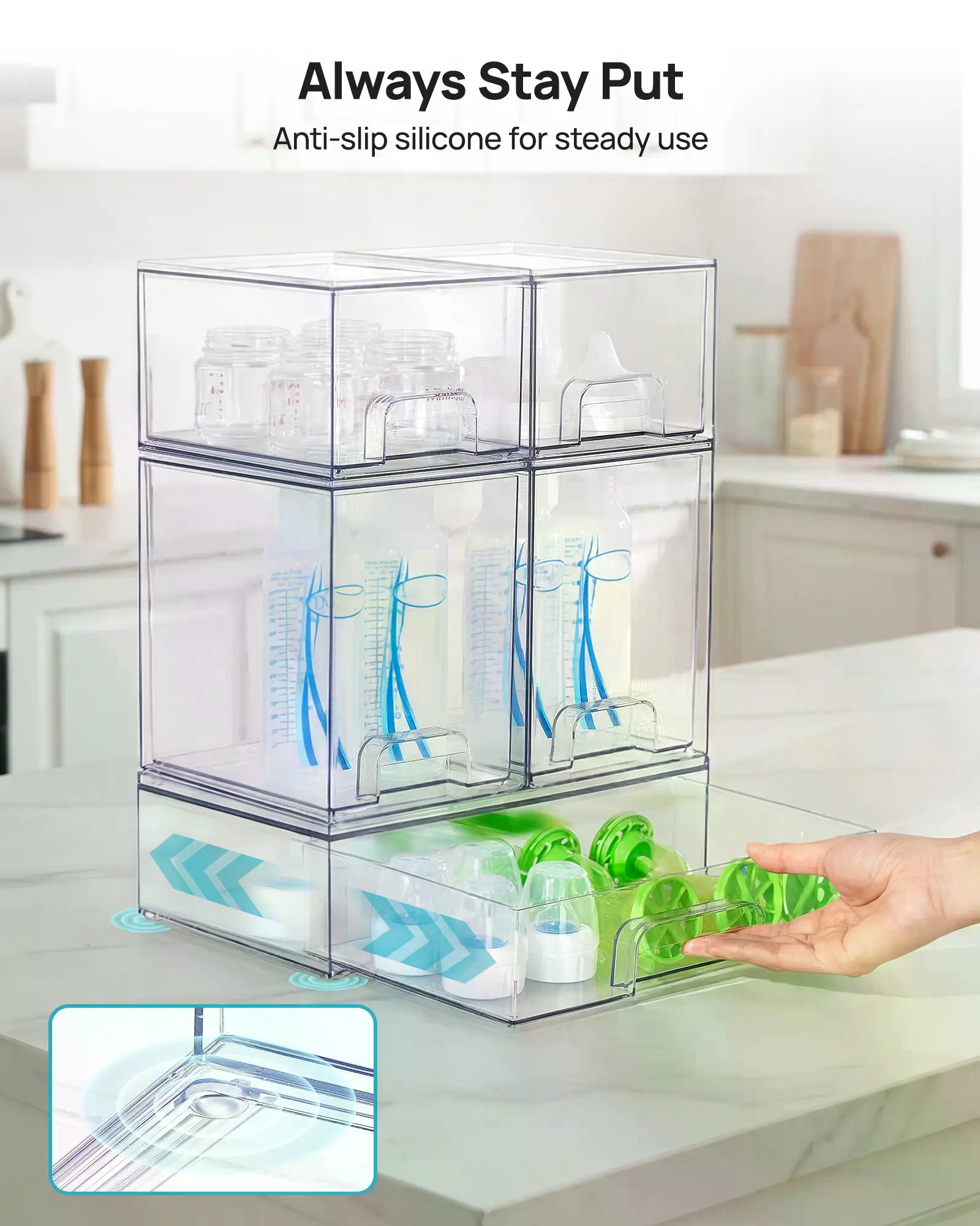 مجموعة من 5/8 قطع من حاويات ال - مراجعة Home Bathroom Vanity وسعره