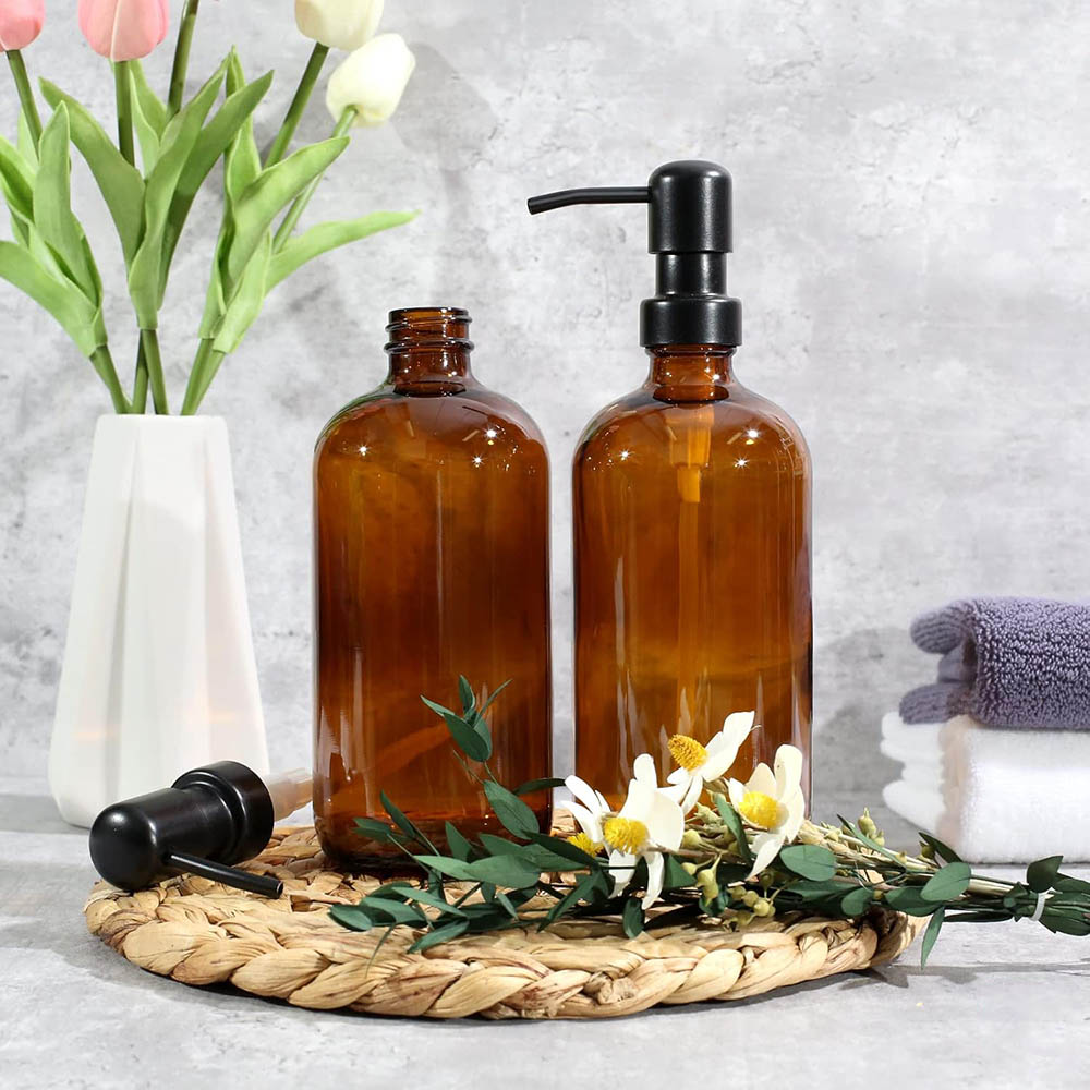 موزع صابون زجاجي كهرماني، عبوت - مراجعة Glass Soap Dish وسعره