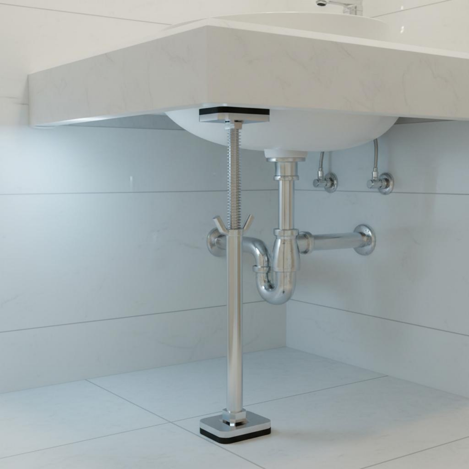 دعامة تثبيت حوض الغسيل تحت الس - مراجعة Home Hardware Bathroom Sinks وسعره