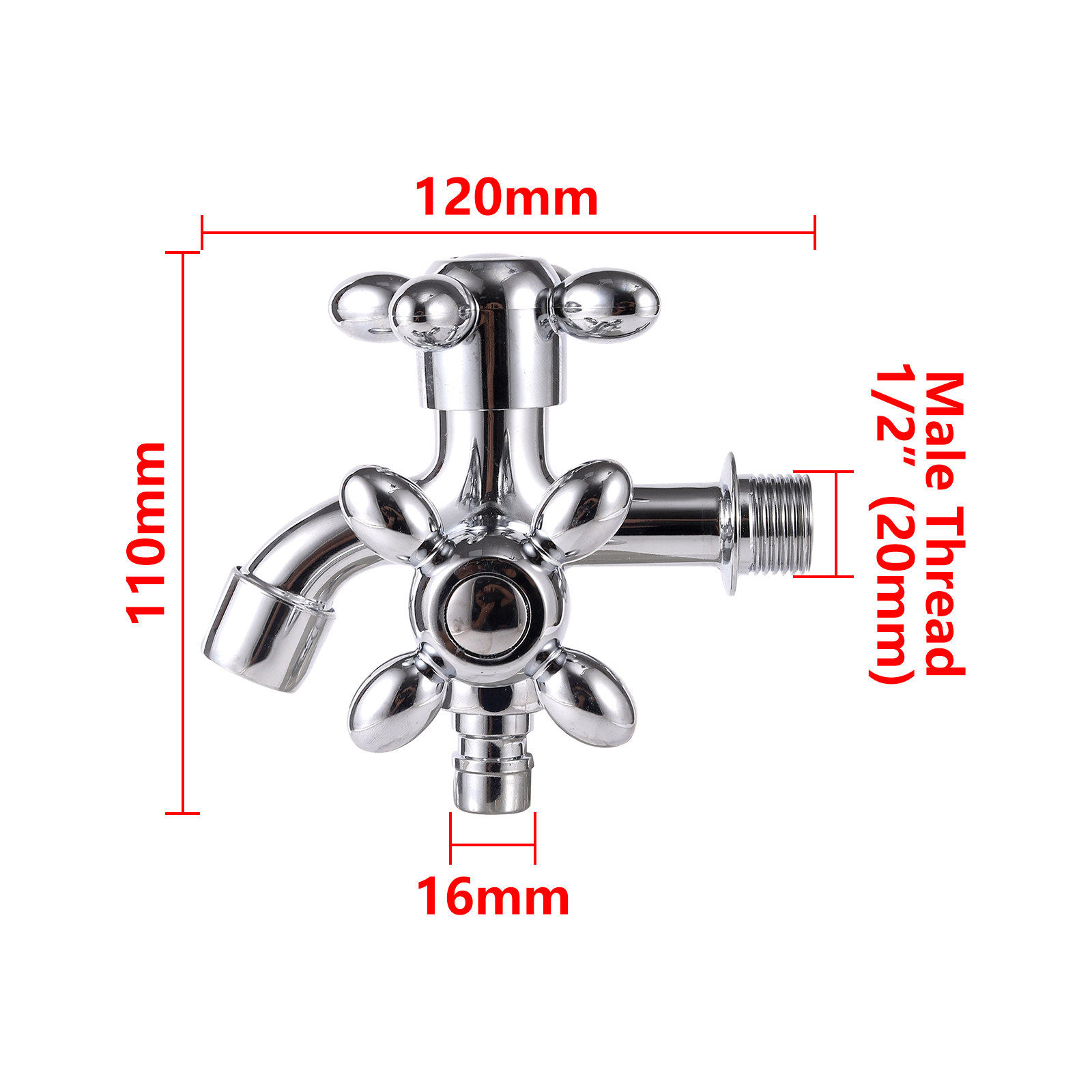 صنبور مياه بمخرج مزدوج بقياس 1 - مراجعة Home Outlet Bathroom وسعره